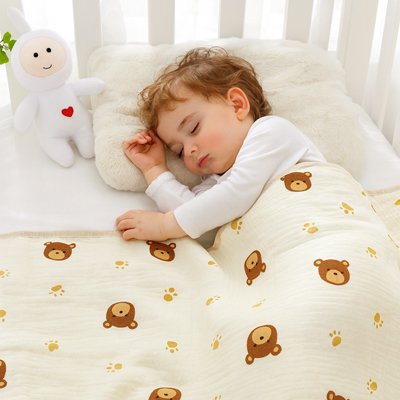 Couverture bébé motif ours