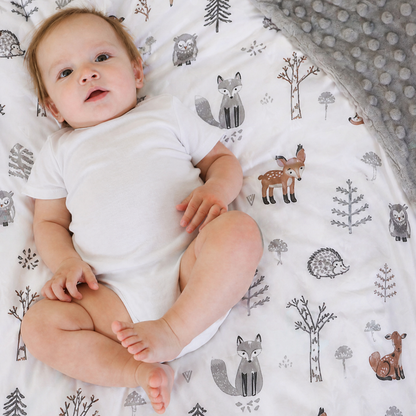 couverture bebe motif renard